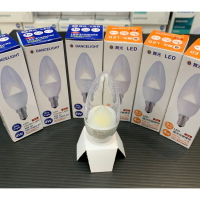 (A Light) 保固2年 舞光 LED 4W E14 羅浮宮 蠟燭燈泡 水晶燈燈泡 尖清 拉尾 無藍光 超高亮度 全電壓