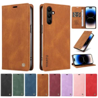 Luxury Wallet Leather Protect Case For Samsung Galaxy A05 A25 A05s A14 A24 4G A34 A54 5G A055 A256 Cases Magnetic Flip Cover