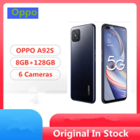 DHL Fast Delivery Oppo A92S 5G Cell Phone Mediatek 800 Android 10.0 6.57" IPS 120hz 8GB RAM 256GB ROM 6 Cameras Fingerprint