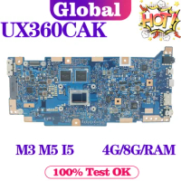 KEFU UX360 Mainboard For ASUS UX360CA UX360CAK UX360C TP360CA U360CA Laptop Motherboard M3 I5 M7 4G/8G-RAM