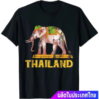 มีคุณธรรมสูง เป็นมงคล ให้เกียรติ ศักดิ์สิทธิ์ Elephant Thailand T-Shirt คอกลม แฟชั่น ผ้าฝ้ายแท้ WBD