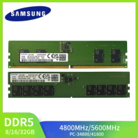 Samsung DDR5 Desktop Memoria 32GB 16GB 8GB 5600MHz 4800MHz DIMM PC5-34800 41600 288pin 1.1V for Desktop RAM Computer Dual Channe