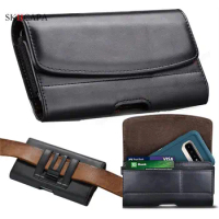 For Xiaomi Poco F5 PRO Leather Pouch Waist Bag Phone Case For Poco F4 F3 F2 Belt Clip Holster Wallet Card Slot Cover