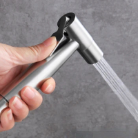 Protable Bidets Toilet Sprayer Stainless Steel Handheld Bidet Faucet Spray Home Bathroom Shower Head Self Cleaning Accessories