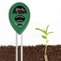 20pcs 3 in 1 Soil Detector Ph Value Illuminance Test Pen Round Soil Dry Humidity Measuring Instrument