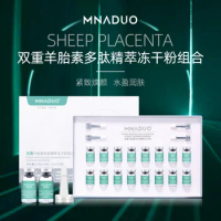 Double Sheep Placenta Peptide Essence Lyophilized Powder Set 80000 Units Oligopeptide Activity Repair Acne Treatment Skin Care