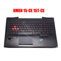 Russian US Keyboard for HP OMEN 15-CE 15T-CE Palmrest Topcase With Backlit