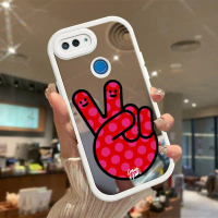 เคสสำหรับ Xiaomi 8 Lite MI 8 SE/MI 8 Lite เคสหลังลายป้ายสันติภาพ พื้นผิวกระจก เคสป้องกันกล้องกันกระแ