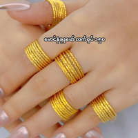 Gold color 7 line ring for female