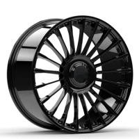 Multi Spoke Black Rims 18 19 20 21 22 Inch 5x112 5x130 5x114.3 Forged Alloy Racing Car Wheels Rims f