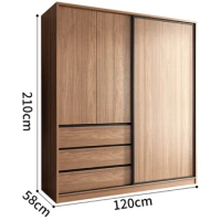 Bedroom Clothes Wardrobe Storage Entry Wooden Wardrobe Hanger Space Saver Rail Vintage Drawers Jewelry Muebles Home Furniture