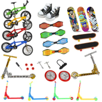 Finger Skate Board Bikes Tech Two Wheels Mini Scooter Fingertip Bmx Bicycle Set Fingerboard Shoes Deck Toys Boys Birthday Gifts