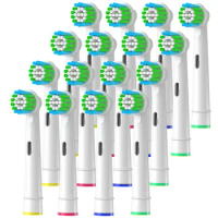 4/8/16pcs Replacement Toothbrush Heads Compatible with Braun Oral B Electric Toothbrush, Deep and Precise Cleaning,White