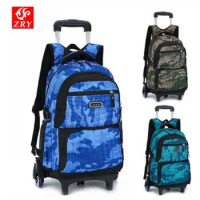 School bag with wheels rolling backpacks for school wheeled backpack for Boys School trolley backpack bag on wheels for kids