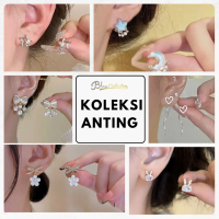 Anting Korea Koleksi Hadiah Mewah Model Love Bunga Boneka Mutiara Anting Bintang Cantik Anting Wanit