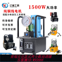 {可刷卡 打統編}億盾QQ-900小型電動液壓油泵超高壓電動泵電磁閥腳踏油壓機液壓機