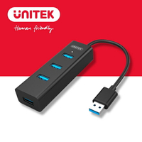【樂天限定_滿499免運】UNITEK USB3.0 4PORT 高速HUB集線器 (Y-3089BK-30)