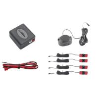 Car Parking Sensor Assistant 4 Sensor Flat Sensors Reverse Sound Buzzer Alarm