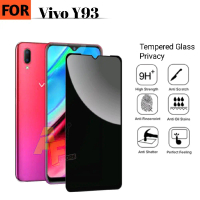 Anti Spy kaca For vivo Y93 Super Glossy Tebal dan Kuat-Tempered Glass Privacy (Antigores privasi)