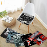My Chemical Romance Tie Rope Chair Cushion Soft Office Car Seat Comfort Breathable 45x45cm Chair Mat Pad