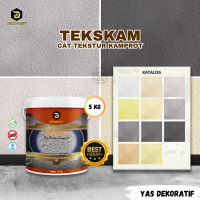 Cat Dinding Tekstur Kamprot Ukuran 5 Kg | Tekskam Cat Tekstur Kamprot
