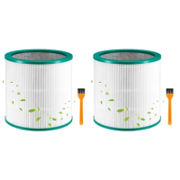 EAS-2X Replacement HEPA Filter Compatible For Dyson TP01 TP02 AM11 BP01 Pure Cool Link Tower Air Purifier Accessories