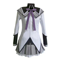 Akemi Homura-Puella Magi Madoka Cosplay Costume Magic Dress