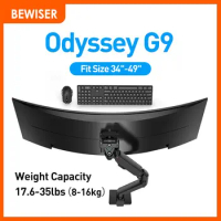 Bewiser Monitor Arm Suporte Stand For Samsung Odyssey Neo G7/G9 Display Holder 34"-49" Load 8-16kg Spring Bracket Desk Mount