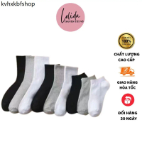 Tất Nam Nữ LOLIDA - Tất vớ nữ cổ cao, cổ thấp chất cotton cao cấp thiết kế sọc đôi chống hôi chân Mẫ