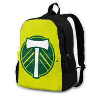 Portland Timbers Badge ( Yellow ) Fashion Travel Laptop School Backpack Bag Portland Timbers Mls Major Soccer Football Uses