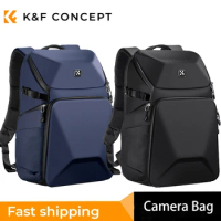 K&amp;F Concept Camera Backpack 20L Waterproof Camera Bag Front HardShell / 15.6" Laptop / Tripod Compartment Shockproof Ergonomic