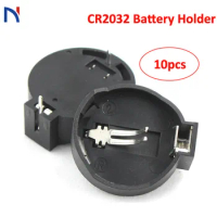 10PCS CR2025 CR2032 3V Button Coin Cell Battery Socket cr2032 Holder Box Case Connector