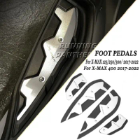 Motorcycle Footrest Foot Pads Pedal Plate Pedals For Yamaha X-MAX 125 250 300 400 XMAX125 XMAX250 XMAX300 2017 - 2022 XMAX400