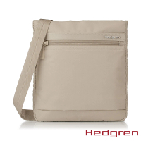 【Hedgren】INNER CITY系列 RFID防盜 方形 小側背包(米色)