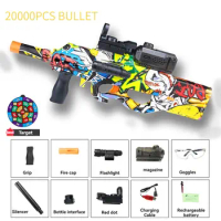 P90 Toy Guns Automatic Hydrogel Gun Rifle Sniper Crystal Bomb Weapons Paintball Pneumatic Gun for Adults Kids Boys Outdoor Games