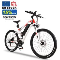 2024 NEW Electric Bike CR3.0 750W 48V Mountain Electric Bicycle Adult 27.5 Inch Ebike Lithium Battery With Full Suspension Bike