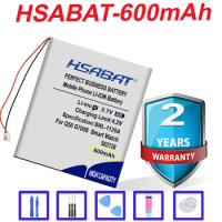 HSABAT Top Brand 100% New 600mAh 582728 Battery for Q50 G700S K92 G36 Y3 Smart Watch MP3 MP4 Bluetooth Headset phone GPS speaker