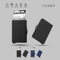 SAKU Dompet Kartu Pria Wanita Card Holder Dompet Kecil anti RFID Wallet Dompet Mini | Textured Singl