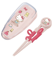 大賀屋 Hello Kitty 學習筷 筷子 餐具 幼兒 兒童 KT 凱蒂貓 三麗鷗 日貨 正版授權 J00014470
