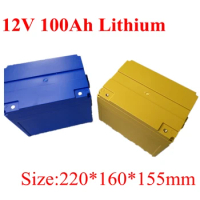 12v 100ah Lithium Ion Battery 18650 Li Ion Bateria Bms 3s 12.6v for EV Camper Van Solar Light Golf Car UPS + 10A Charger