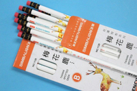 雄獅鉛筆 NO.1126(122) 台灣梅花鹿圓桿皮頭鉛筆(B)/一小盒12支入(定60)