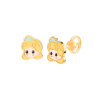 LITTLETHINGSHEWEAR - Anting Emas Anak Aurella - Anting Loop Screw - Model anting anak perempuan - An