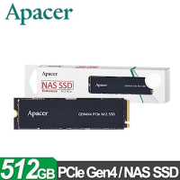 宇瞻 Apacer PB4480 512GB M.2 PCIe 4.0 NAS專用SSD