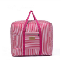 收納袋搬家袋（紅色條紋）（特大60*50*25cm（適合單人被）） 