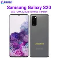 Original Samsung Galaxy S20 5G G981U/U1 6.2" ROM 128GB RAM 8GB Snapdragon 865 NFC Original 98% New Unlocked Android Cell Phone