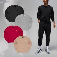 Nike 長袖上衣 Jordan Essentials 男款 毛圈布 刺繡 喬丹 基本款 大學T 單一價 FQ1865-010