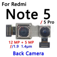 AiinAnt Small Front Camera For Xiaomi Redmi Note 5 5A Pro Plus Main Big Rear Back Camera Module Ribbon Flex Cable