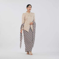 IZARABATIK - Kartika Series Jaguard Fukuro Premium Free Bross Cantik Set Kebaya Batik Modern Couple 
