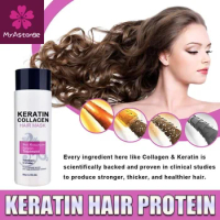 1Pcs 100Ml Keratin Collagen Hair Mask Brazilian Keratin Hair Treatment Anti Frizzy Repair Hair Damaged Treatment Care Formalin S