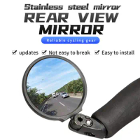 Mountain Road Bike Mirror HD Folding Bicycle RearView Glass Mirror Looking PC Handlebar 360° MTB Accessories Adjustable Q2V8